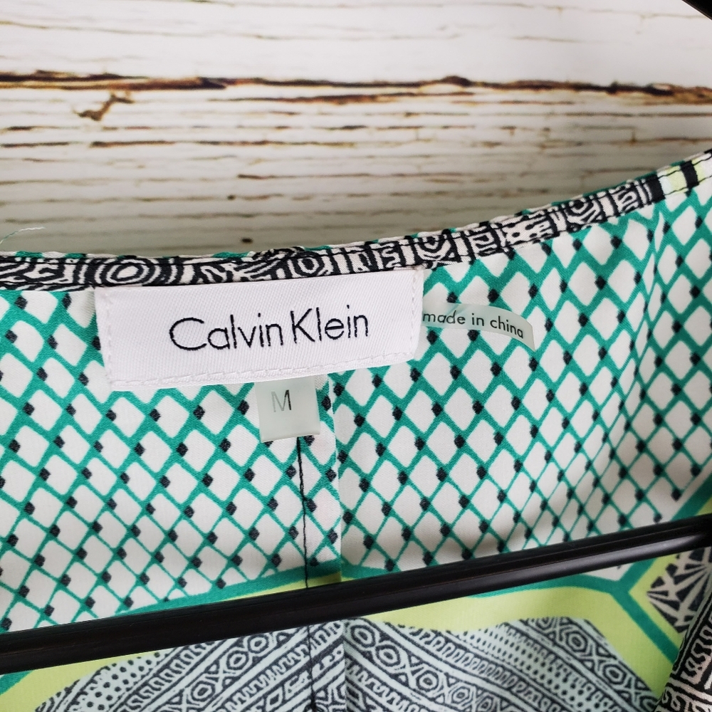 Calvin Klein Print Tunic Blouse - Picture 3 of 5